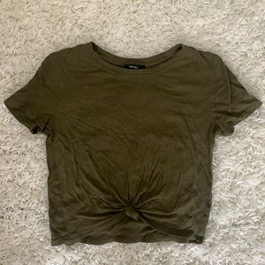F21 Green Tied T-Shirt